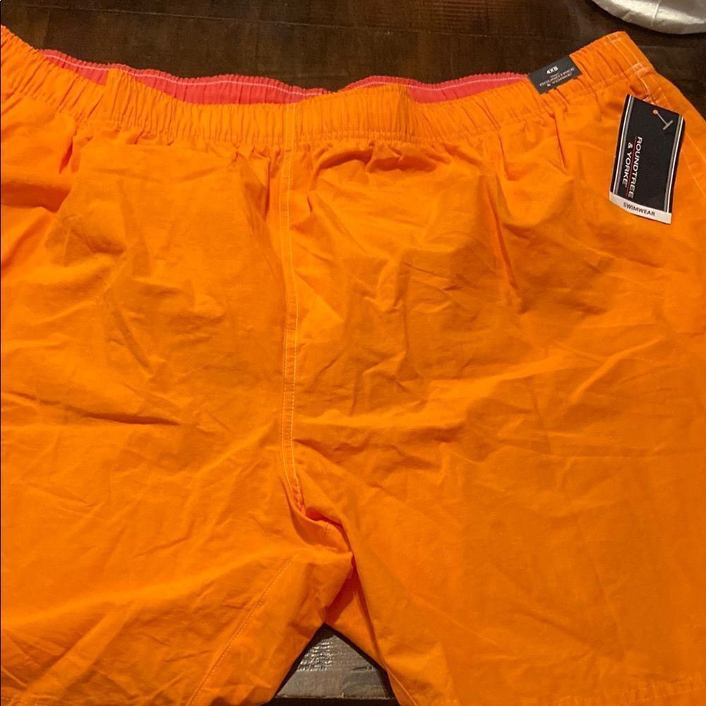 Mens NWT Roundtree & Yorke Orange Swimwear 4XB